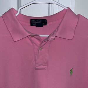 Pink Pique Polo by Ralph Lauren lime green Pony Golf polo shirt XL classic fit